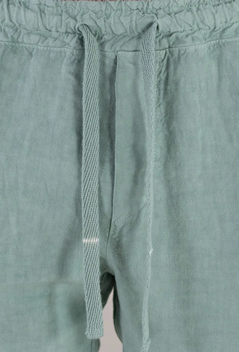 Pantaloni verde aqua din in 100% conici – Made in Italy [7]