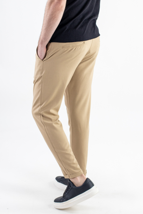Pantaloni crem lungi casual [7]