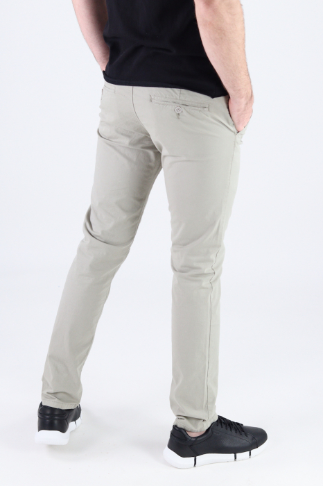 Pantaloni lungi casual bumbac tortora [3]