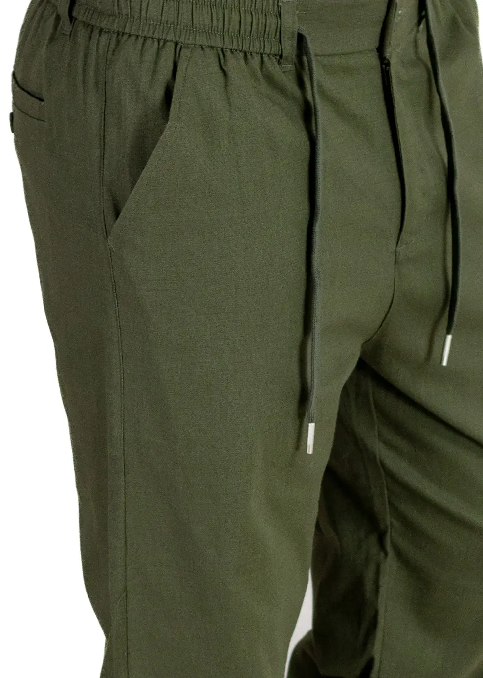 Pantaloni verzi regular fit bumbac de vară [7]