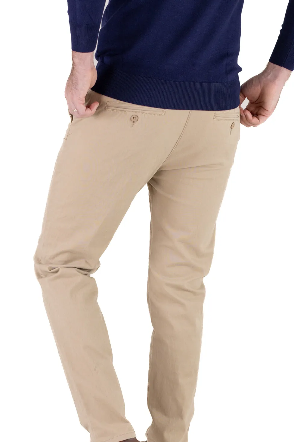 Pantaloni bărbați chino groși camel [6]