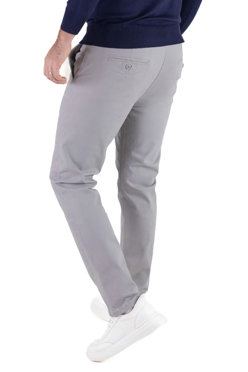 Pantaloni bărbați chino groși gri [5]