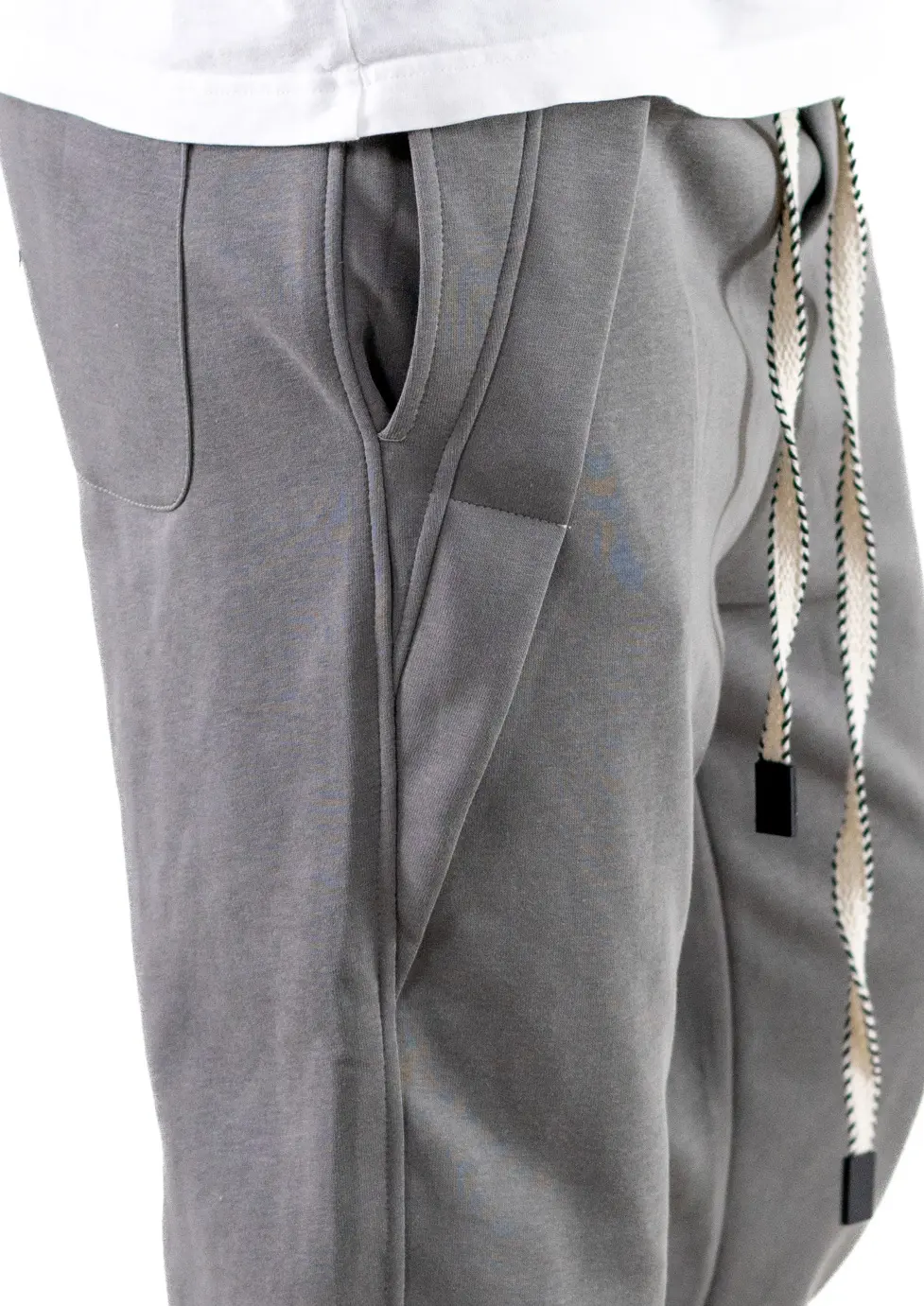 Pantaloni bărbați de trening baggy – gri [4]