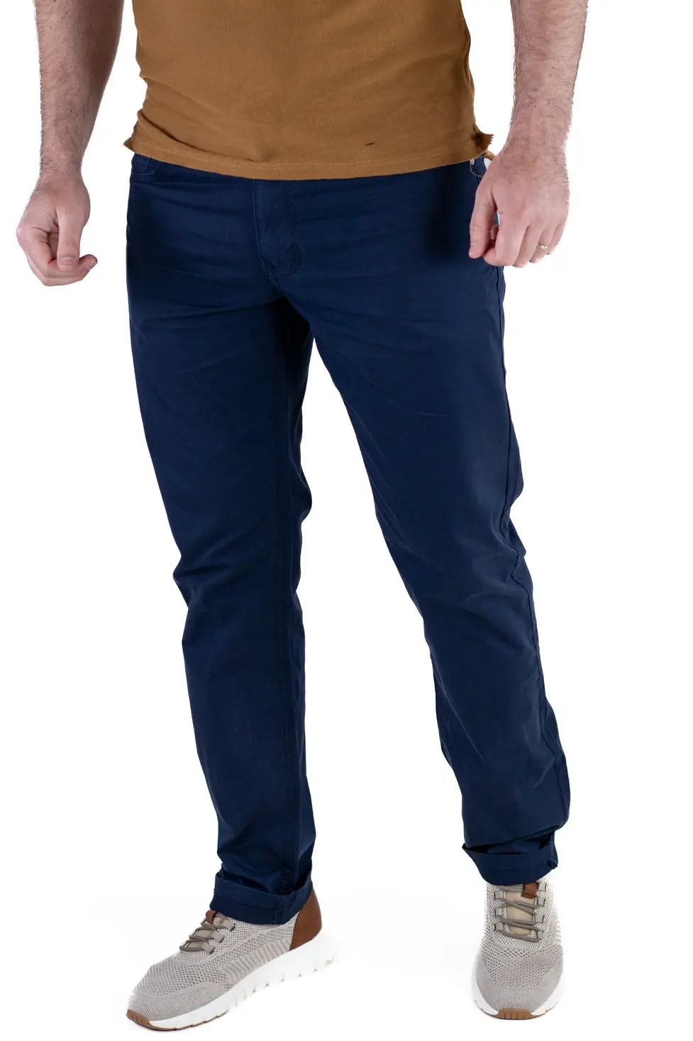 Pantaloni casual barbati - Navy Blue, Regular Fit [7]
