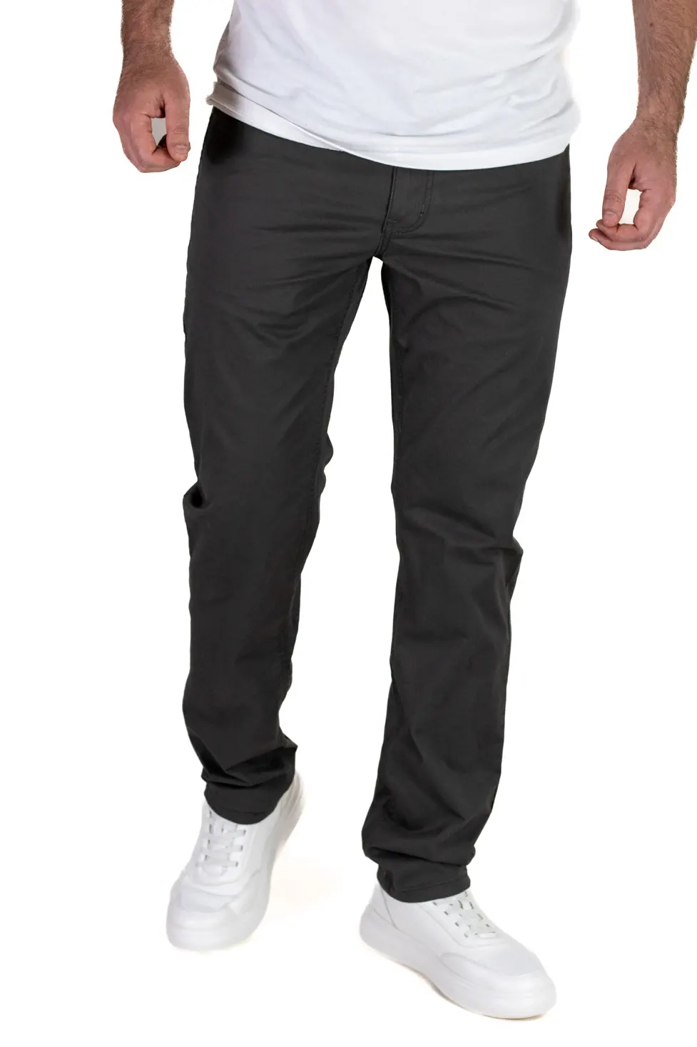 Pantaloni casual barbati - negri, Regular Fit [3]