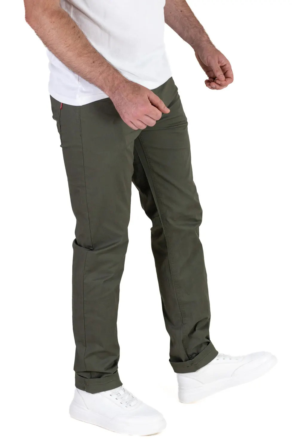 Pantaloni casual barbati - verzi, Regular Fit [2]