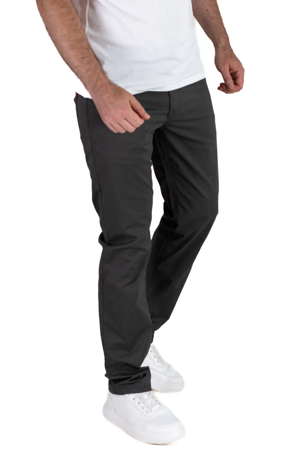 Pantaloni casual barbati - negri, Regular Fit [8]