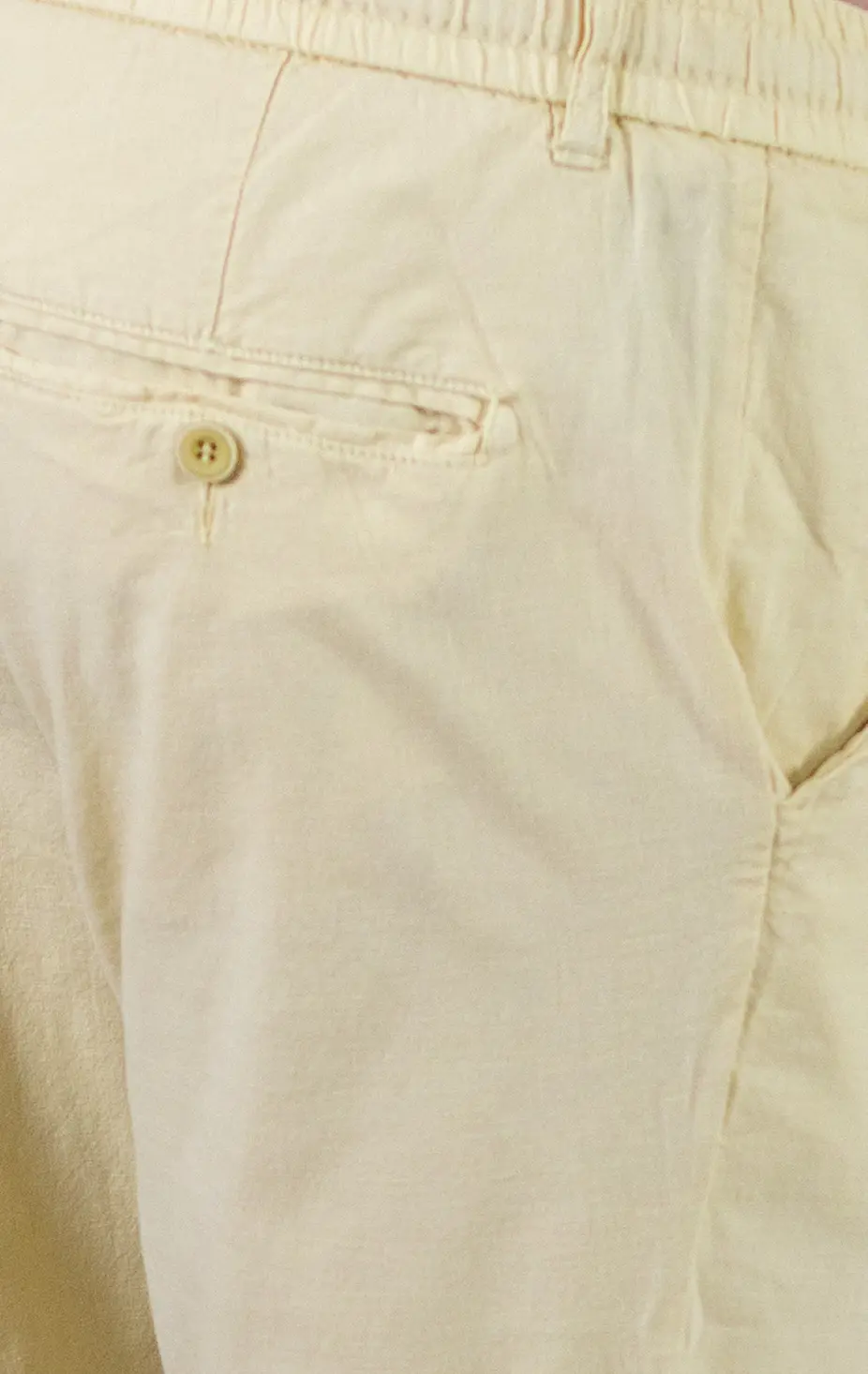 Pantaloni Vară Bărbați Chino, Bumbac 100%, Talie Elastică cu Șnur, lime. [9]