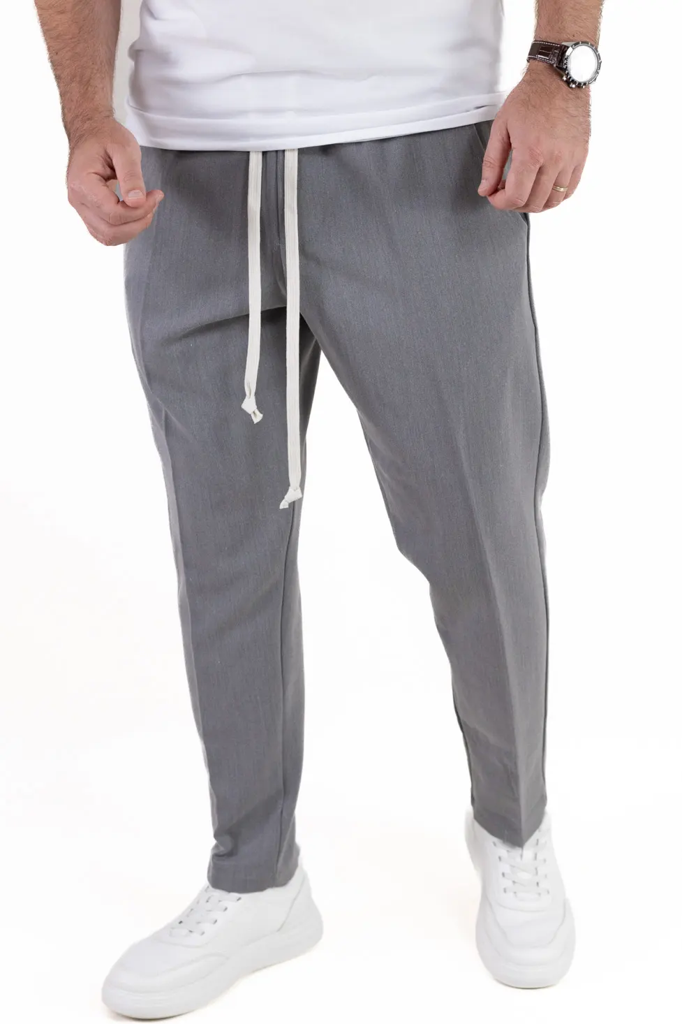Pantaloni conici smart-casual gri [3]