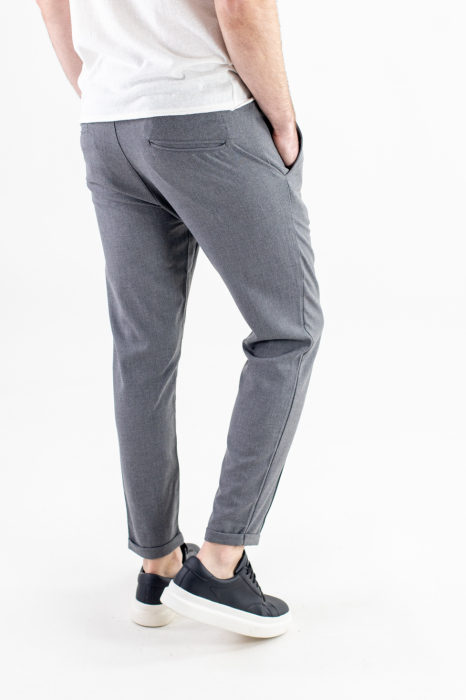 Pantaloni gri lungi casual [7]
