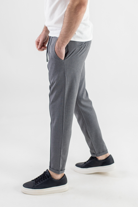 Pantaloni gri lungi casual [6]