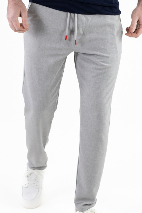 Pantaloni simpli gri casual [3]