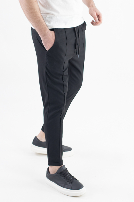 Pantaloni negri lungi casual [2]