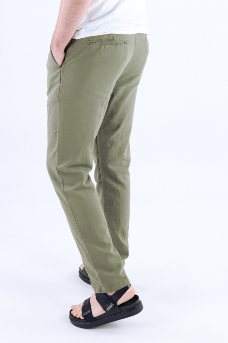Pantaloni lungi kaki din in [8]