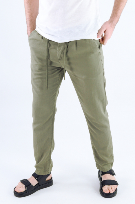 Pantaloni lungi kaki din in [4]