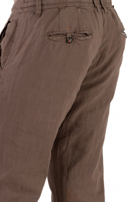 Pantaloni lungi maro din in [8]