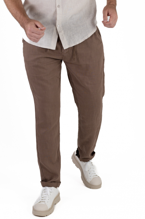 Pantaloni lungi maro din in [7]