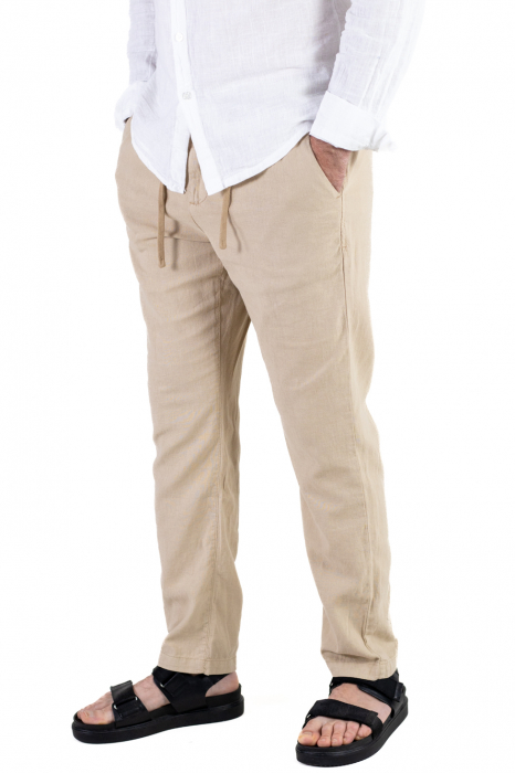 Pantaloni lungi din in regular fit bej [2]