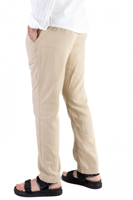 Pantaloni lungi din in regular fit bej [6]