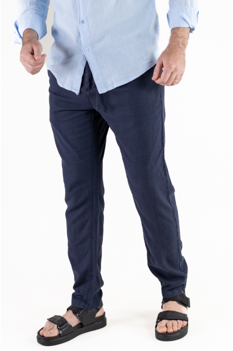 Pantaloni lungi din in regular fit bleumarin [3]