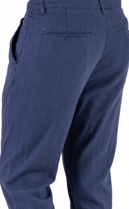 Pantaloni lungi din in regular fit bleumarin clasici [9]