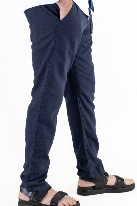 Pantaloni lungi din in regular fit bleumarin [5]