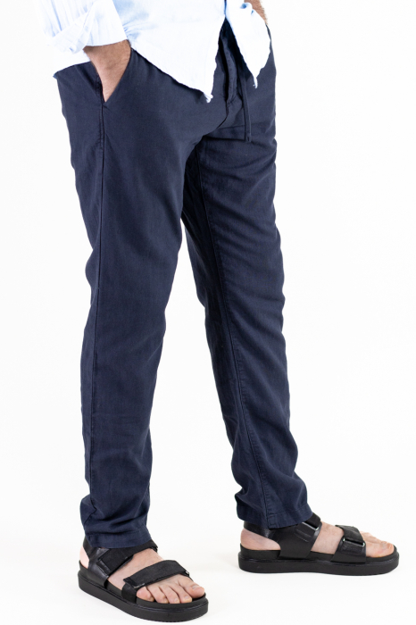 Pantaloni lungi din in regular fit bleumarin [4]