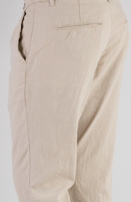 Pantaloni lungi din in regular fit bej clasici [4]
