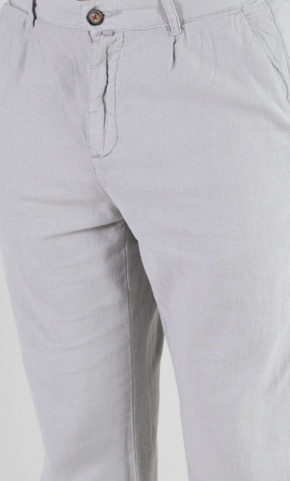 Pantaloni lungi din in regular fit gri clasici [10]