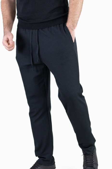Pantaloni negri casual din tricot [8]
