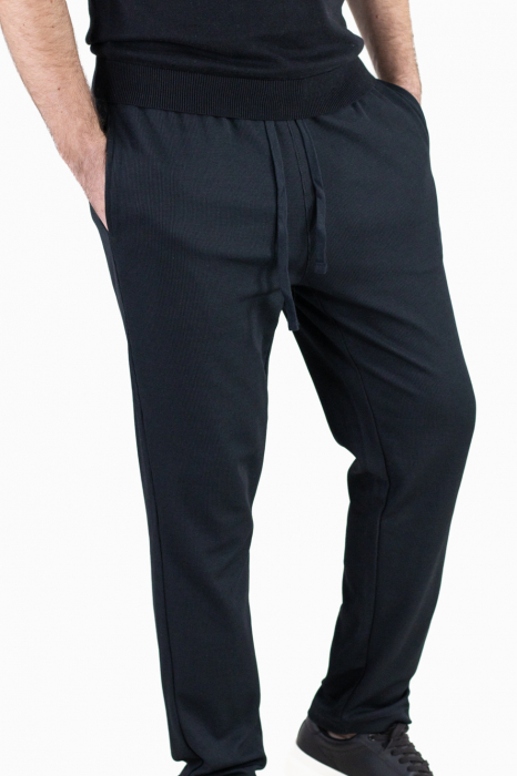 Pantaloni negri casual din tricot [3]