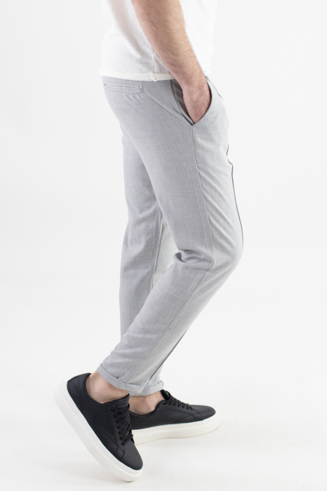 Pantaloni gri deschis lungi casual [2]