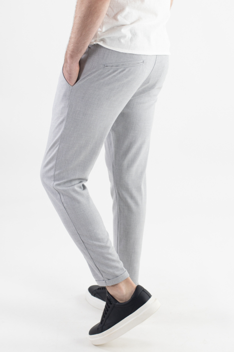 Pantaloni gri deschis lungi casual [5]