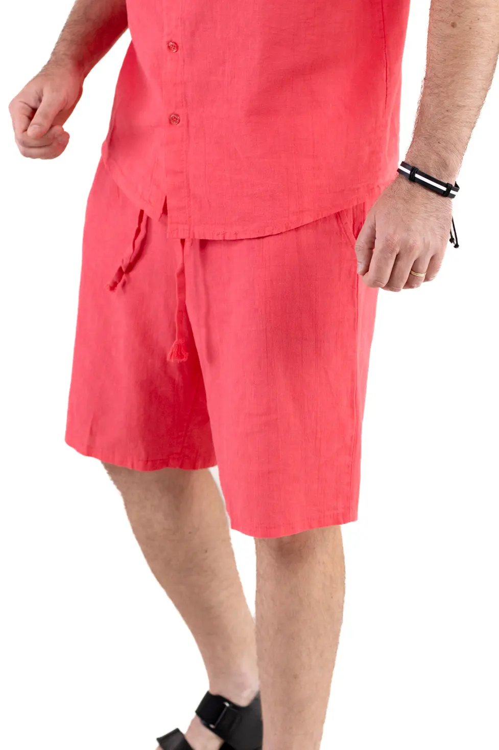 Pantaloni scurți 100% in corai [2]