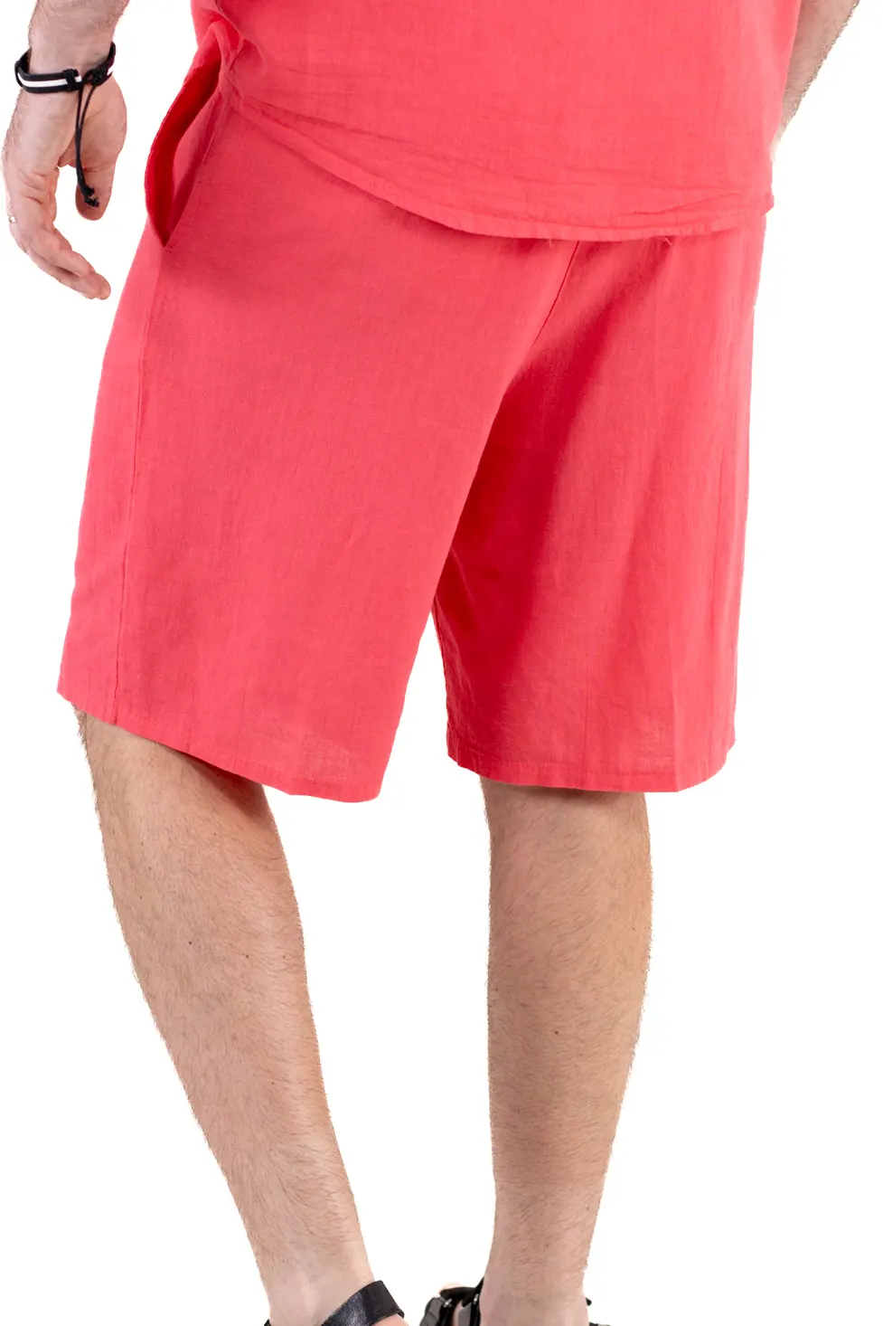 Pantaloni scurți 100% in corai [3]