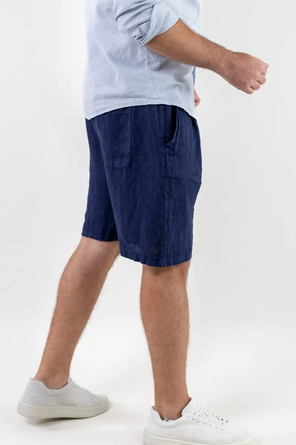 Pantaloni scurți bărbați in bleumarin [4]