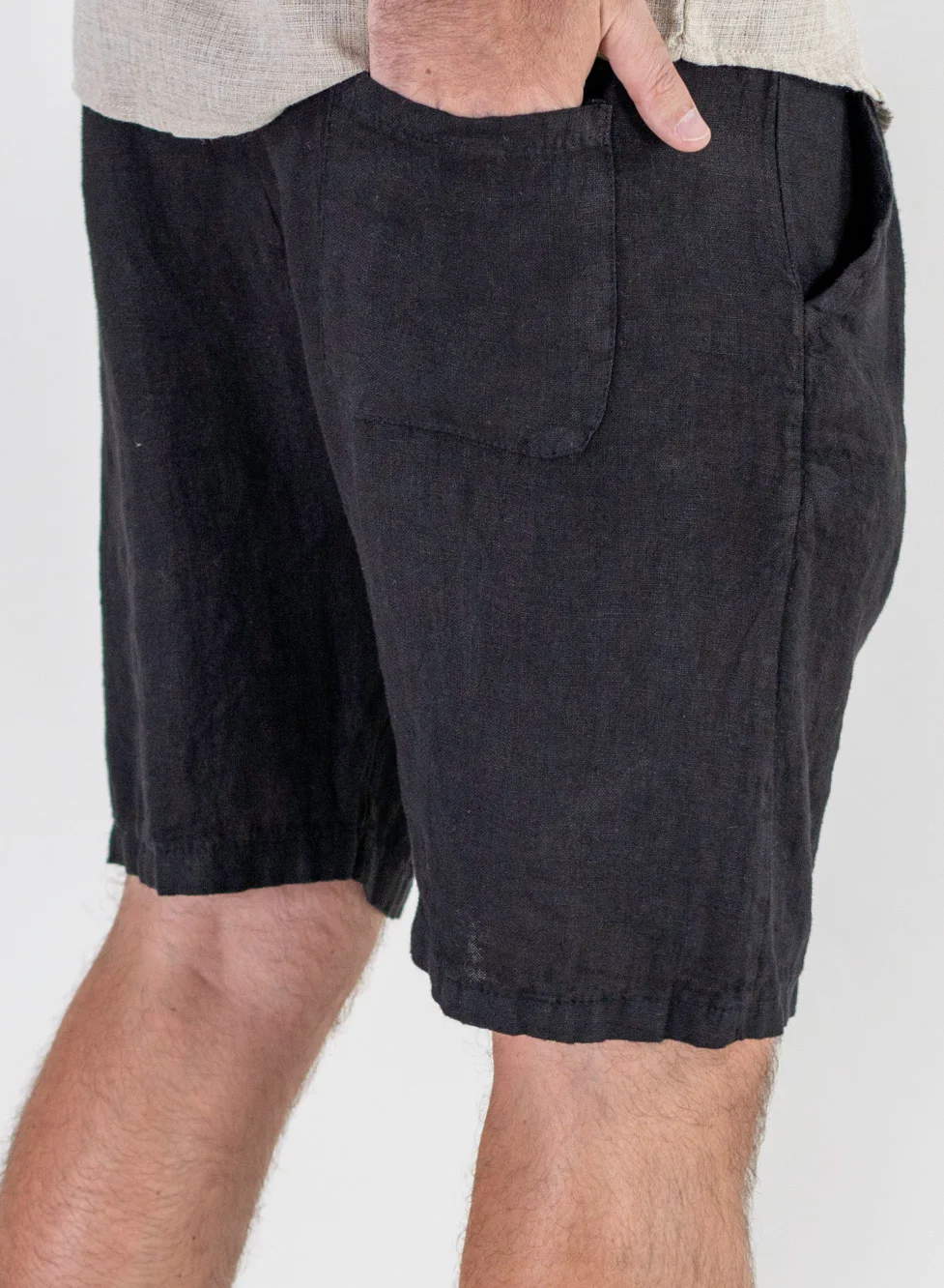 Pantaloni scurți bărbați 100% in negri [4]