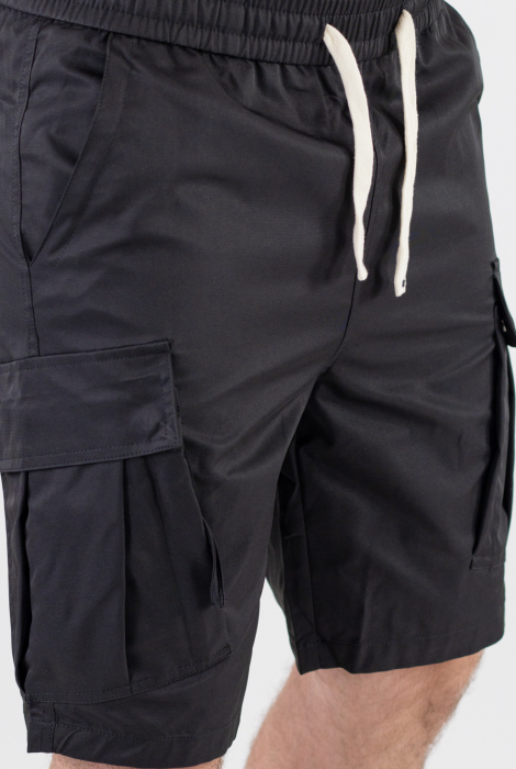 Pantaloni scurti negri cargo [9]