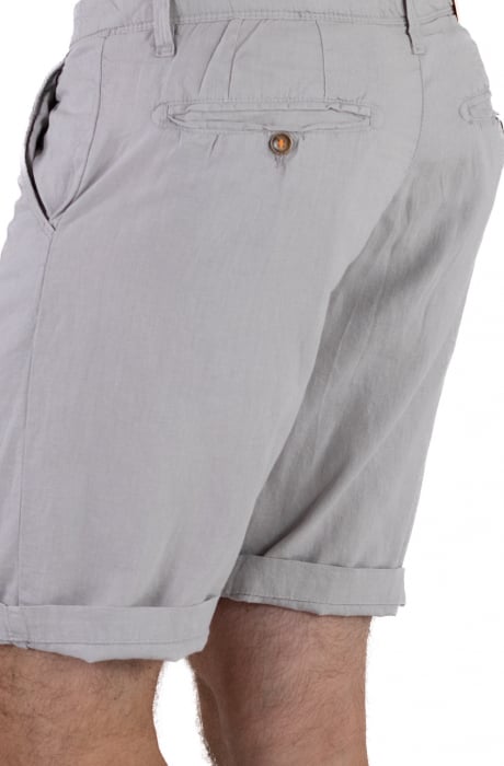 Pantaloni scurti gri din in [10]