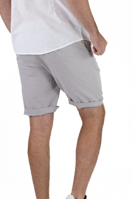Pantaloni scurti gri din in [5]