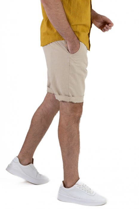 Pantaloni scurti bej din in [5]