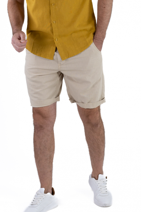 Pantaloni scurti bej din in [6]