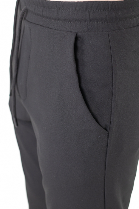 Pantaloni simpli negri casual [9]