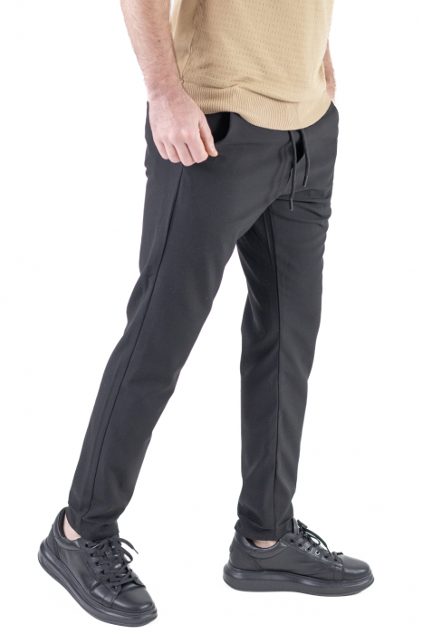 Pantaloni simpli negri casual [2]