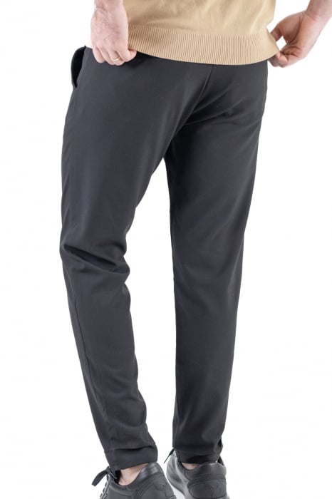 Pantaloni simpli negri casual [7]