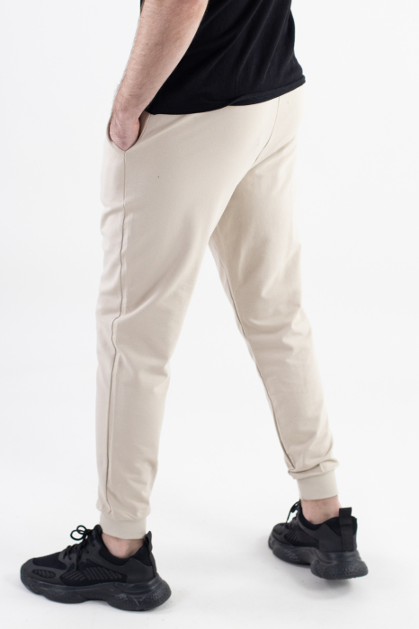 Pantaloni sport bej subtiri bumbac [8]