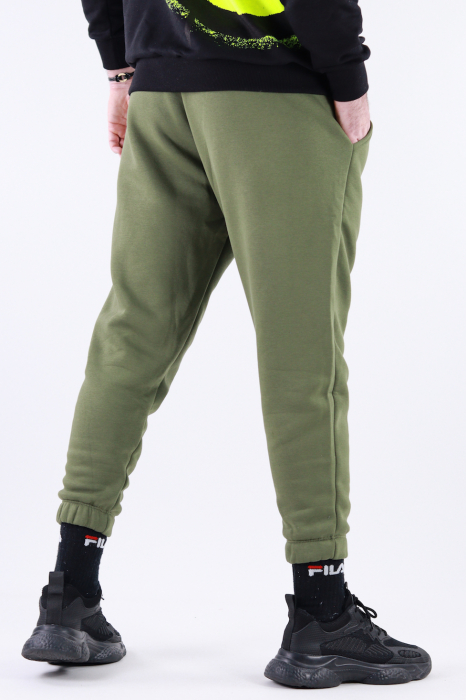 Pantaloni sport groși vatuiti verde militar [4]