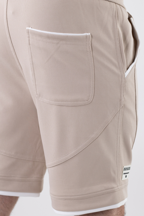 Pantaloni sport scurti bej [7]