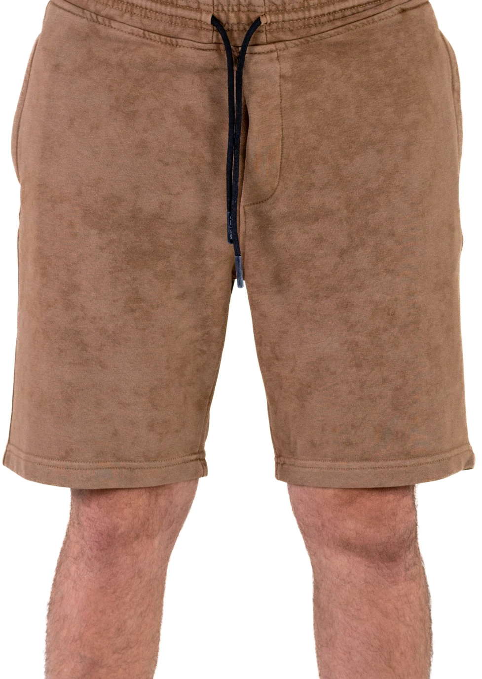 Pantaloni scurți sport-casual, bărbați – culoare maro, cu șiret și buzunare [4]