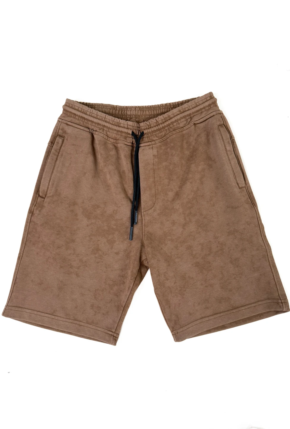Pantaloni scurți sport-casual, bărbați – culoare maro, cu șiret și buzunare [2]